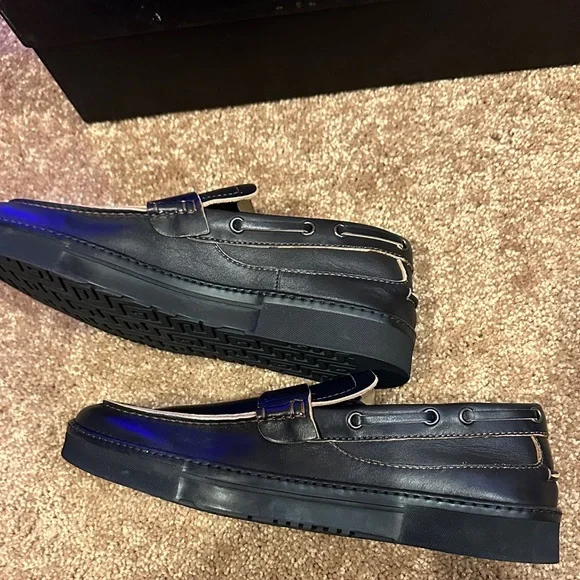 Gucci Men's Black Leather Slip-On Loafers - Picture 10 of 14